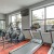 Fitness center with elliptical equipment