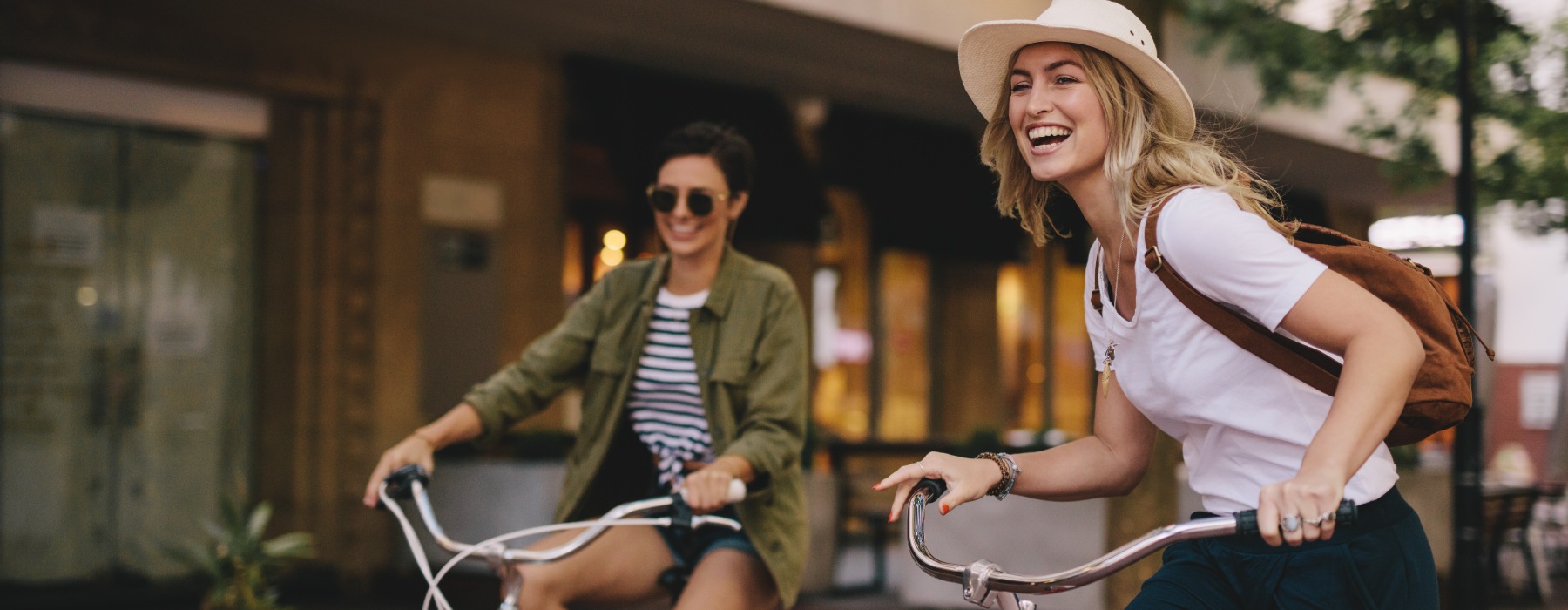 Women on bikes